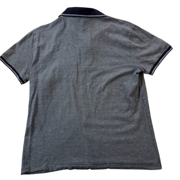 Boss Hugo Boss Navy Blue with white dot Mens Polo Size Large - Picture 2 of 9